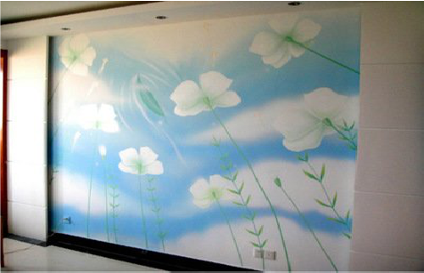 启东画墙绘怎么画好白云的蓬松感？