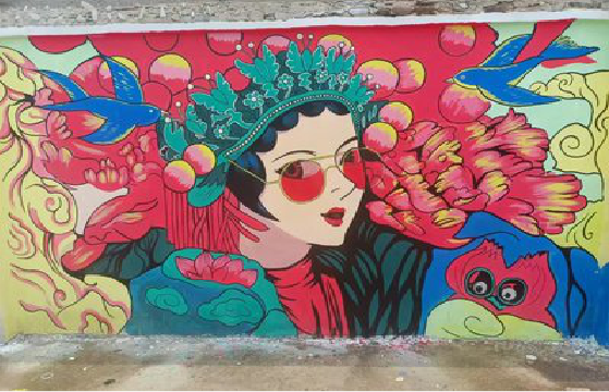 启东墙体彩绘-网红墙