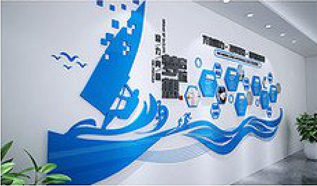 启东海浪主题文化墙如何设计？