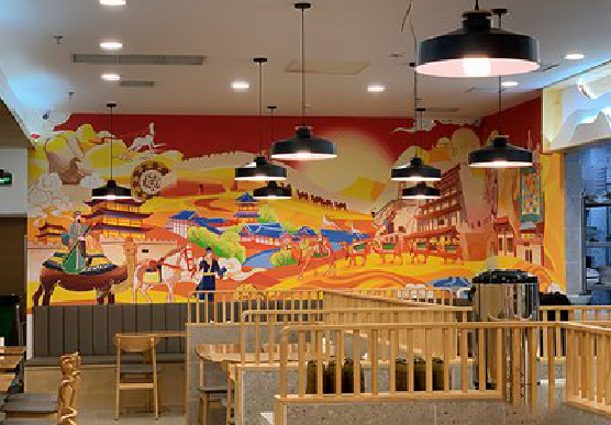 启东商业空间彩绘介绍。