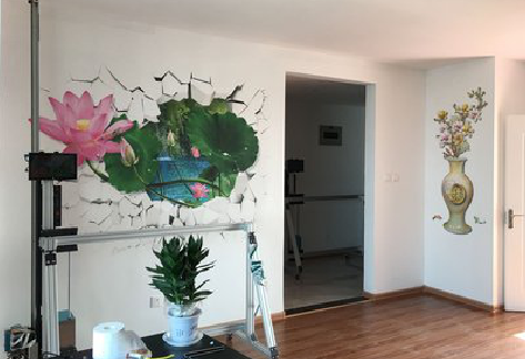 启东墙体彩绘相比墙纸的优势。