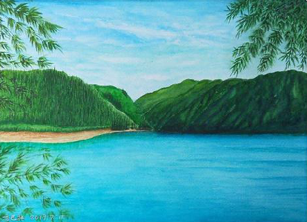 启东在墙绘中，如何绘画绿水青山？